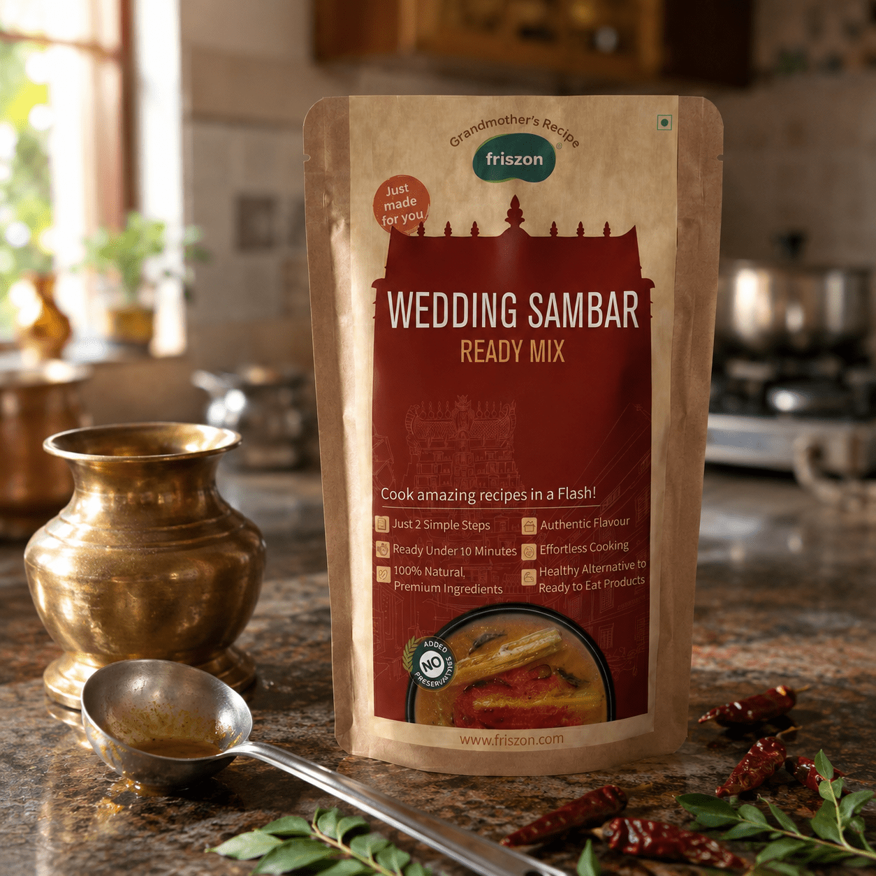 Wedding Sambar Ready Mix (100g) - Image 6